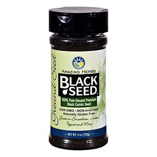 Amazing Herbs Black Seed Ground Seed, 4 Oz